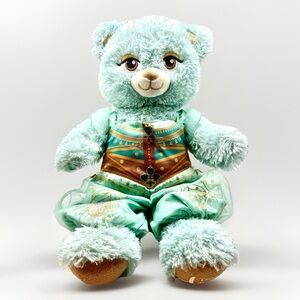 Build-A-Bear Disney Princess Jasmine Bear 18” Aladdin Teal Plush w Outfit BAB